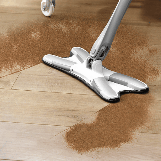 Vloermop 360° Draaibaar met Microvezel Pads - Velinix