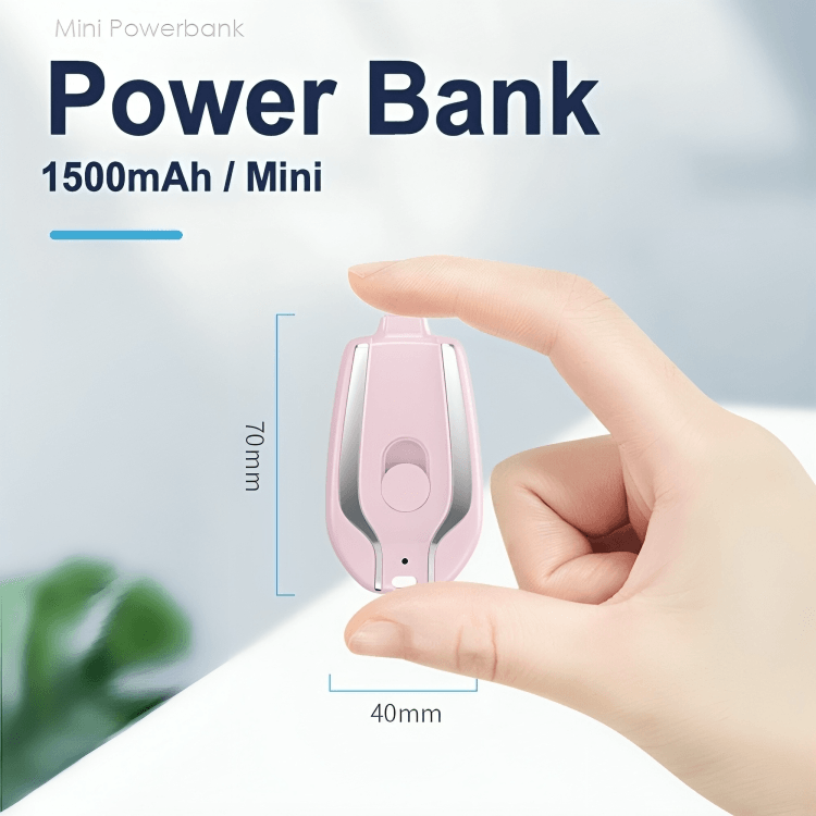 Compacte Powerbank Sleutelhanger Oplaadbaar voor Onderweg