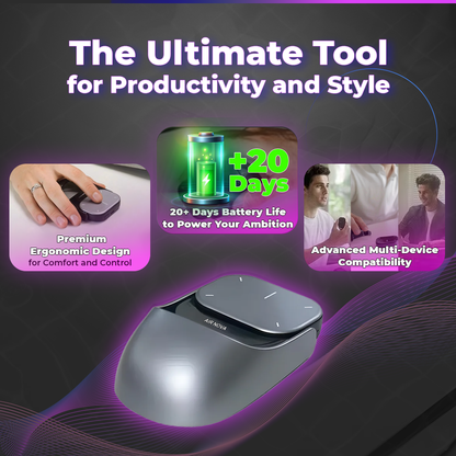 Draadloze Bluetooth Muis met Touchpad en Laserpointer