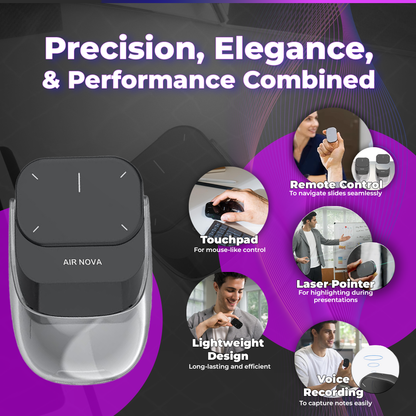 Draadloze Bluetooth Muis met Touchpad en Laserpointer